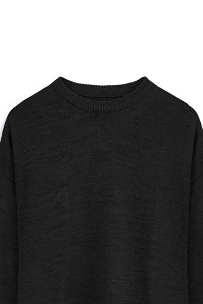 praye Oversize Knitwear Sweater Black