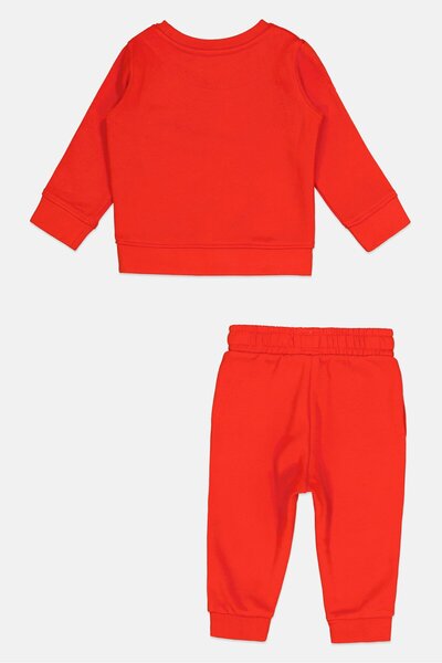 Franklin & Marshall Toddlers Boy 2 Piece Graphic Print Sweatshirt And Sweatpants, Orange