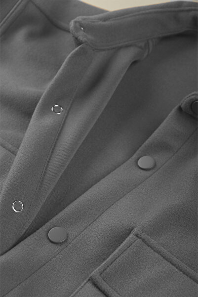 DeepSEA Men's Anthracite Premium Cashmere Jacket – Stylish, Modern and Warm Design Jacket Coat 2500559