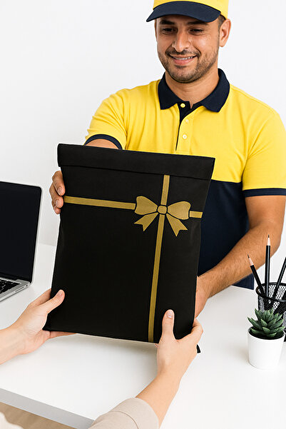 Satış Diyarı Adhesive Nonwoven Interlining Cargo Bag – Gift Wrapped Appearance, Aesthetic, Eco-Friendly 40X40X8Cm 100 Pieces