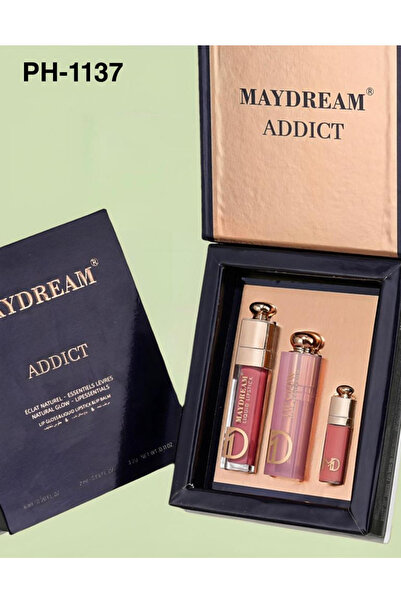 MAYDREAM Liquid lipstick + lip balm + gloss set