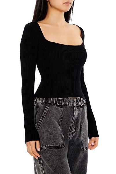 Forever 21 Kare Yaka Crop Kazak