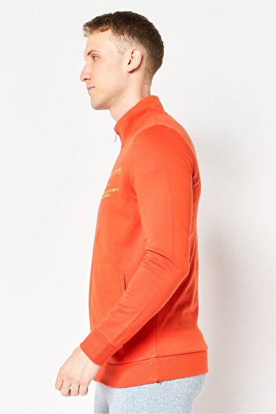 Puma x One 8 Men Slim Fit Long Sleeve Outdoor Full Zip Sweatshirt, Orange