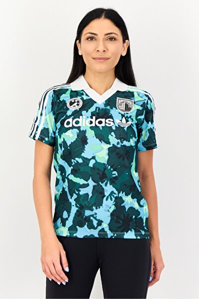 adidas Women Sportswear Fit Short Sleeve Training Polo Shirt, Mutlicolor