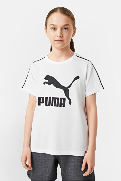 Puma Kids Girl Short Sleeve Outdoor Top, White