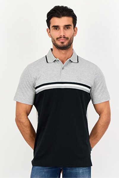 Chaps Men Regular Fit Colorblock Short Sleeve Polo Shirt, Multicolor