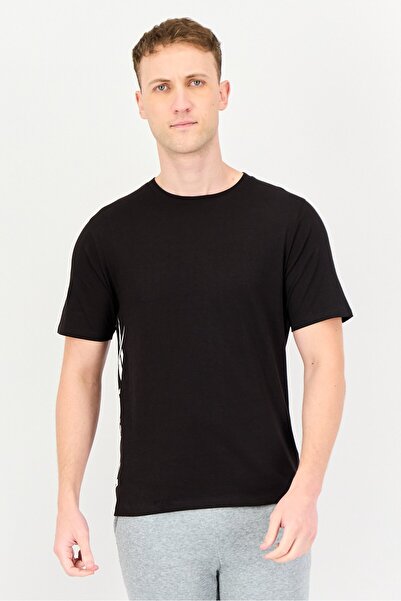 Reebok Men Sportswear Fit Short Sleeve Outdoor T-Shirt, Black