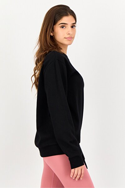 Ellesse Women Sportswear Fit Long Sleeve Outdoor Sweatshirt, Black