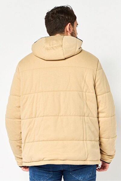 Lacoste Men Brand Logo Puffer Jacket, Beige