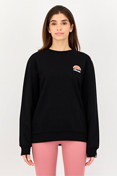 Ellesse Women Sportswear Fit Long Sleeve Outdoor Sweatshirt, Black