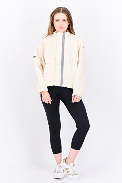 adidas Women Sportswear Fit Long Sleeve Outdoor Jacket, Cream