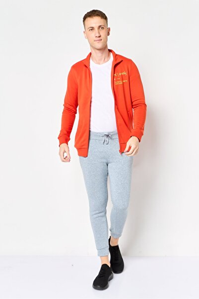 Puma x One 8 Men Slim Fit Long Sleeve Outdoor Full Zip Sweatshirt, Orange