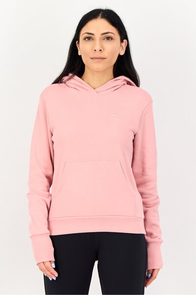 adidas Women Sportswear Fit Long Sleeve Outdoor Hooded Sweatshirt, Pink
