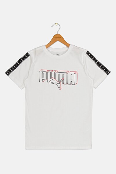 Puma Kids Boy Short Sleeve Outdoor T-Shirt, White
