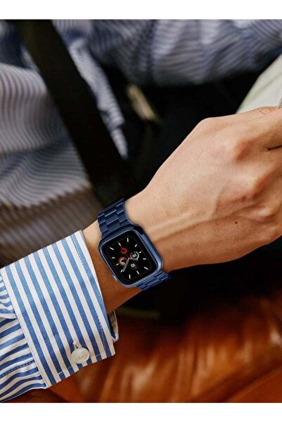 ARTCHE Generic Stainless Steel Watch Strap for Apple Watch (49/45/44/42mm) - Blue