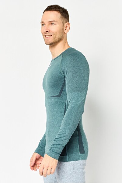 hummel Men Sportswear Fit Long Sleeve Training Tops, Pine Green