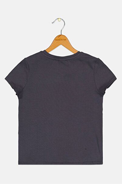 Puma Kids Girl Sportswear Fit Short Sleeve Training T-Shirt, Grey