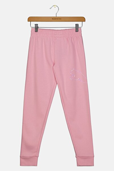 Puma Kids Girl Drawstring Outdoor Sweatpants, Pink