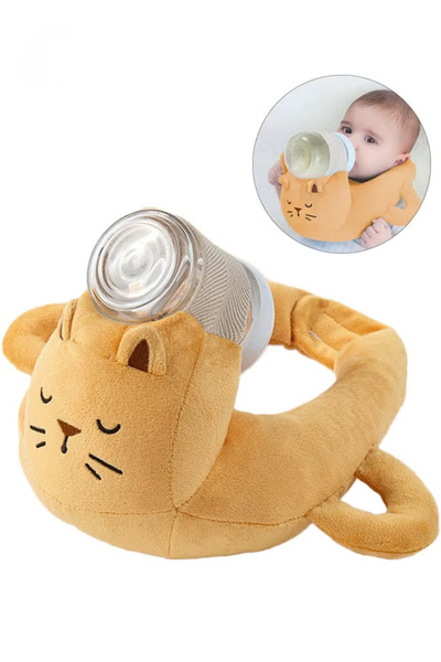 Generic Baby Feeding Pillow Baby Anti-Flat Head Pillow - Yellow