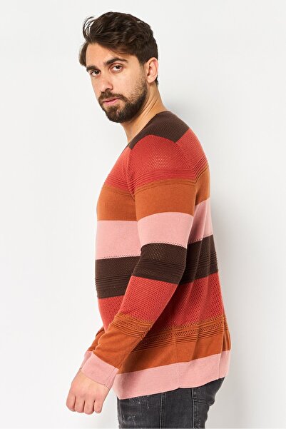 Market And Spruce Men Colorblock Long Sleeve Sweater, Multicolor