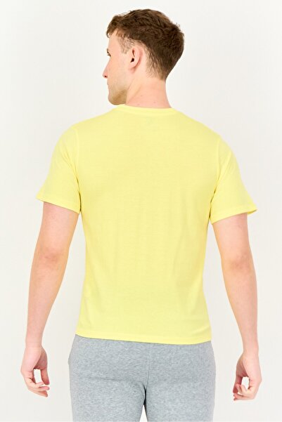 Reebok Men Sportswear Fit Short Sleeve Outdoor T-Shirt, Yellow