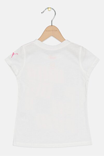 Puma Kids Girl Sportswear Fit Short Sleeve Outdoor T-Shirt, White