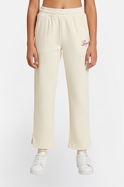 Puma Kids Girl Sportswear Fit Outdoor Sweatpants, Ivory