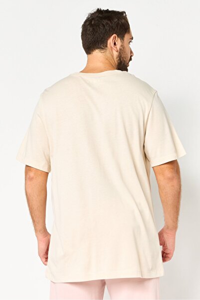 Nike Men Sportswear Fit Short Sleeve Training T-Shirt, Beige