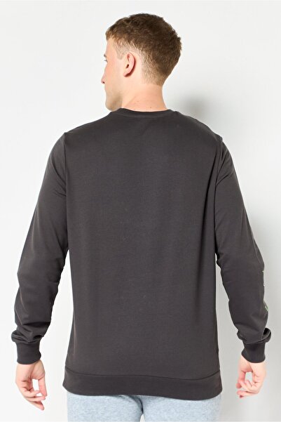 Puma x One8 Men Slim Fit Long Sleeve Outdoor Sweatshirt, Dark Grey