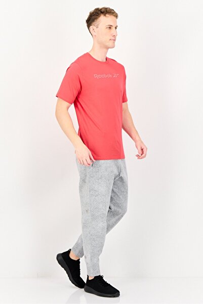 Reebok Men Sportswear Fit Short Sleeve Outdoor T-Shirt, Red