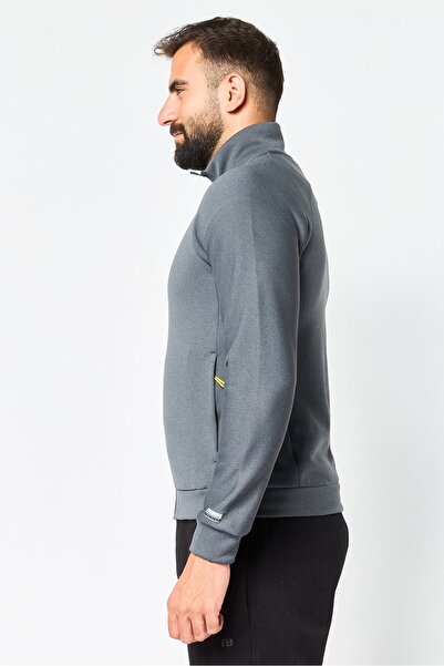 Reebok Men Sportswear Fit Long Sleeve Training Sweatshirts, Grey