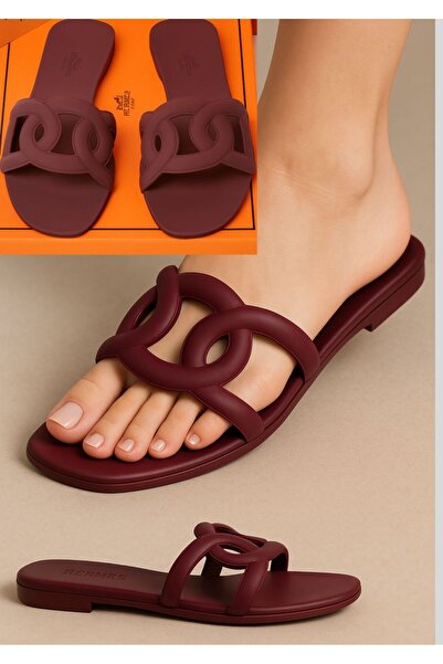 essentialneedsforall ✨ Women’s Stylish Chain-Link Flat Slip-On Sandals ✨ 📝 Description