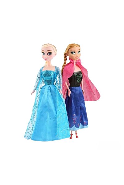 Virtual Trend Set 2 papusi, Frozen, Ana si Elsa, 30cm, +3ani, Multicolor ,Virtual Trend®