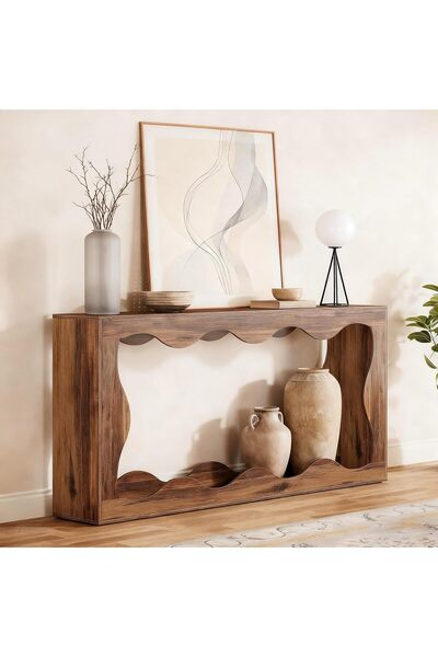 Gogoya rural style 160cm storage side table - long foyer/narrow living room table