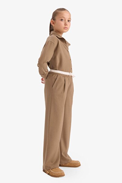 DeFacto Girl's Elastic Waist Wide Leg Pants G4506A825Wn