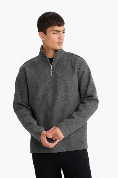 DeFacto Regular Fit Half Zip Sweatshirt E9626Ax25Au