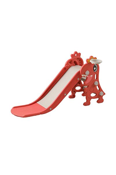 Ma Baby MaBaby Children's Freestanding Folding Toddler Slide with Climber & Basketball Hoop