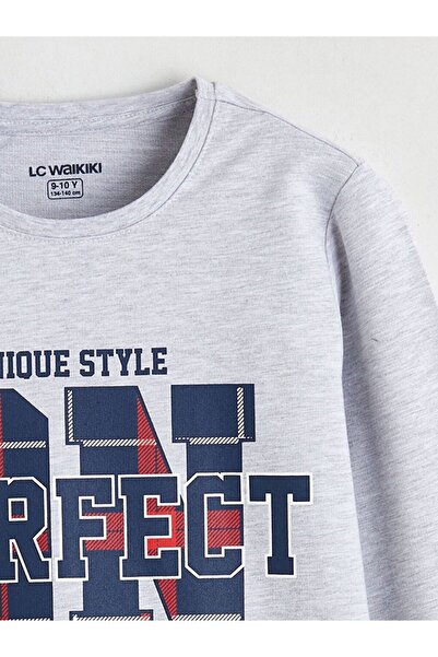 LC Waikiki Lcw Kids Crew Neck Plaid Boys Pajama Set