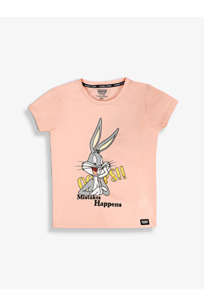 Looney Tunes By Styli Graphic Print Round Neck Fashion T-shirt