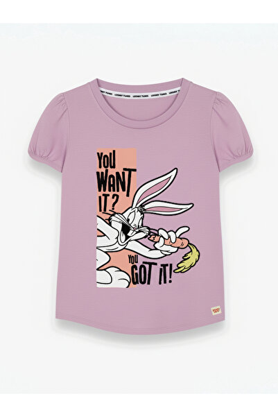 Looney Tunes By Styli Graphic Print Round Neck Fashion T-shirt
