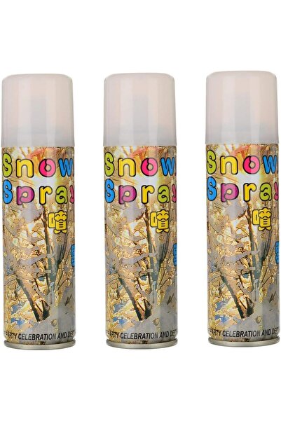 Yuwell رذاذ حفلات الثلج الأبيض والشريط المجنون بتأثير تساقط الثلوج الواقعي 250 مل (3 قطع)