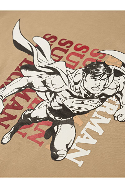 Superman By Styli Graphic Print Round Neck Fashion T-shirt