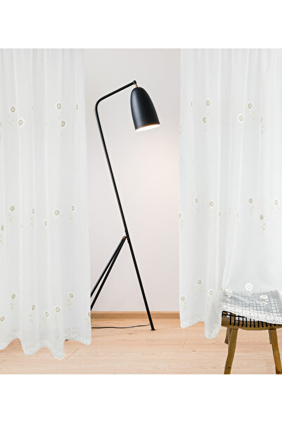 OEM Curtain with drapery, 145x210 cm, sunflower, ivory