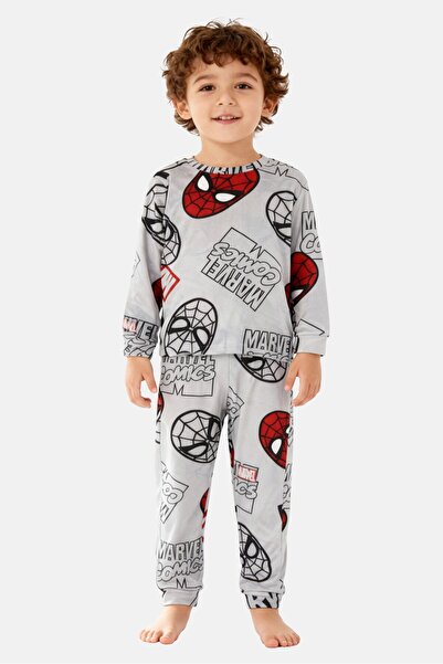 Marvel Toddlers Boy 2 Pieces Graphic Print Pyjama Top And Pants Set, Multicolor