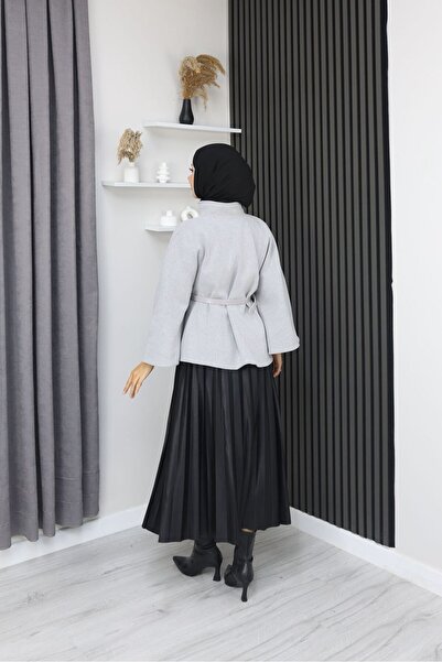 MİSS M.A.T FASHİON Premium Quality Leather Belt Imported Case Short Poncho