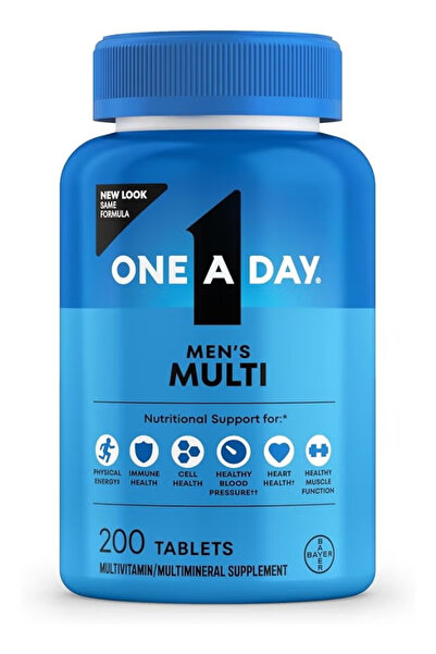 One A Day Multivitamin And Multimineral Supplement For Men's - 200 Tablets Packaging may vary