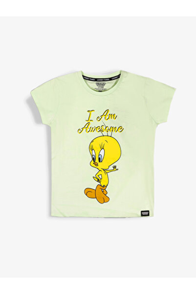 Looney Tunes By Styli Graphic Print Round Neck Fashion T-shirt