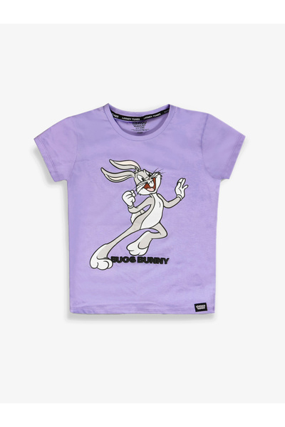 Looney Tunes By Styli Graphic Print Round Neck Fashion T-shirt