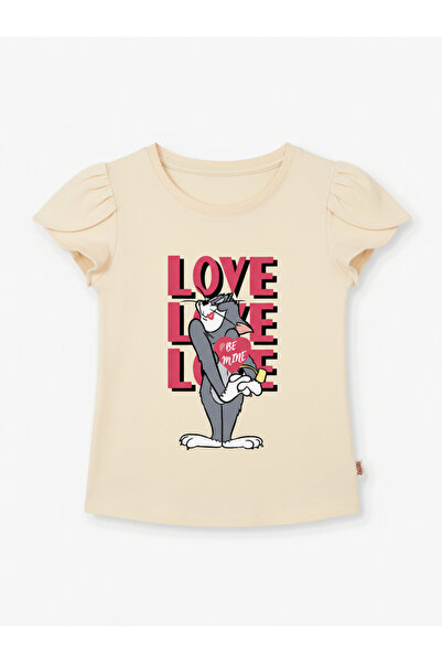 Tom and Jerry By Styli Graphic Print Round Neck Fashion T-shirt