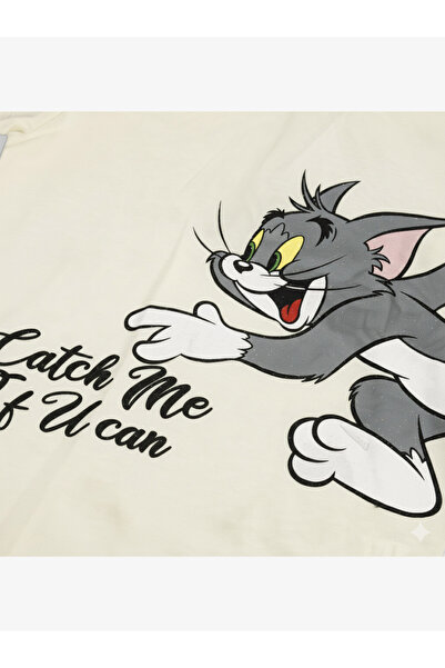 Tom and Jerry By Styli Graphic Print Round Neck Fashion T-shirt